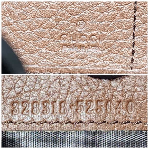 Authentic GUCCI Soho Round Zipper Long GG Interlocking Leather Wallet Brown - Picture 5 of 10